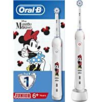 Oral-B Junior - Cepillo Eléctrico Recargable con Tecnología de Braun- 1 Mango de Minnie 1 Cabezal- Apto para Niños…